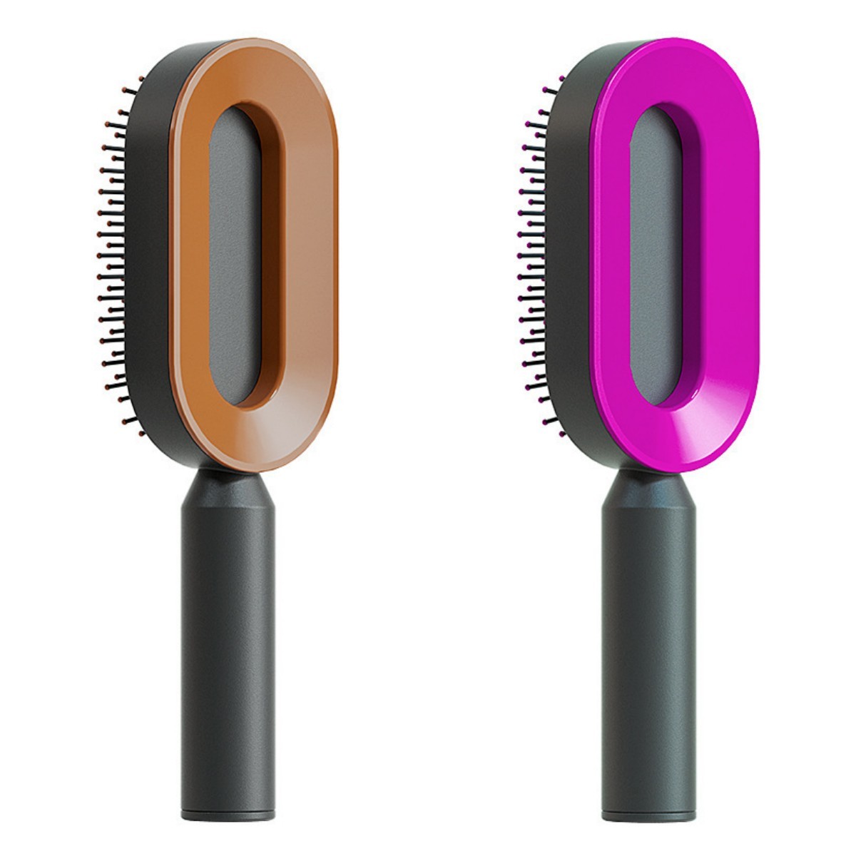 Self-Cleaning Hair Brush for Women – One-Key Cleaning Hair Loss Airbag Massage Comb