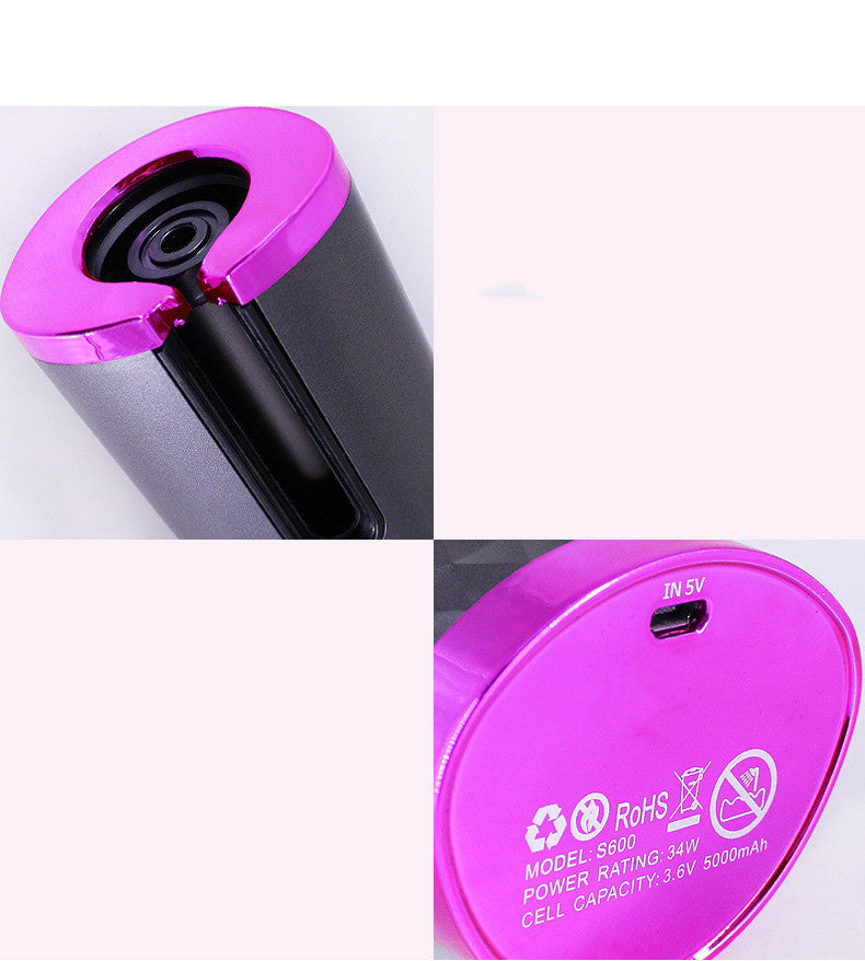 Rechargeable Automatic Hair Curler – Portable Ceramic Curling Iron