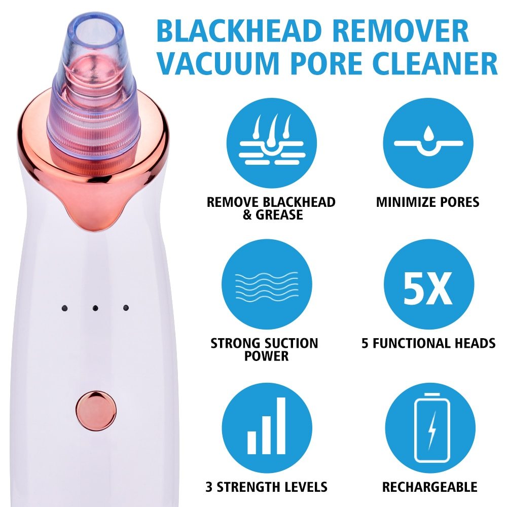 Electric Blackhead Suction Remover with Multi-Level Settings