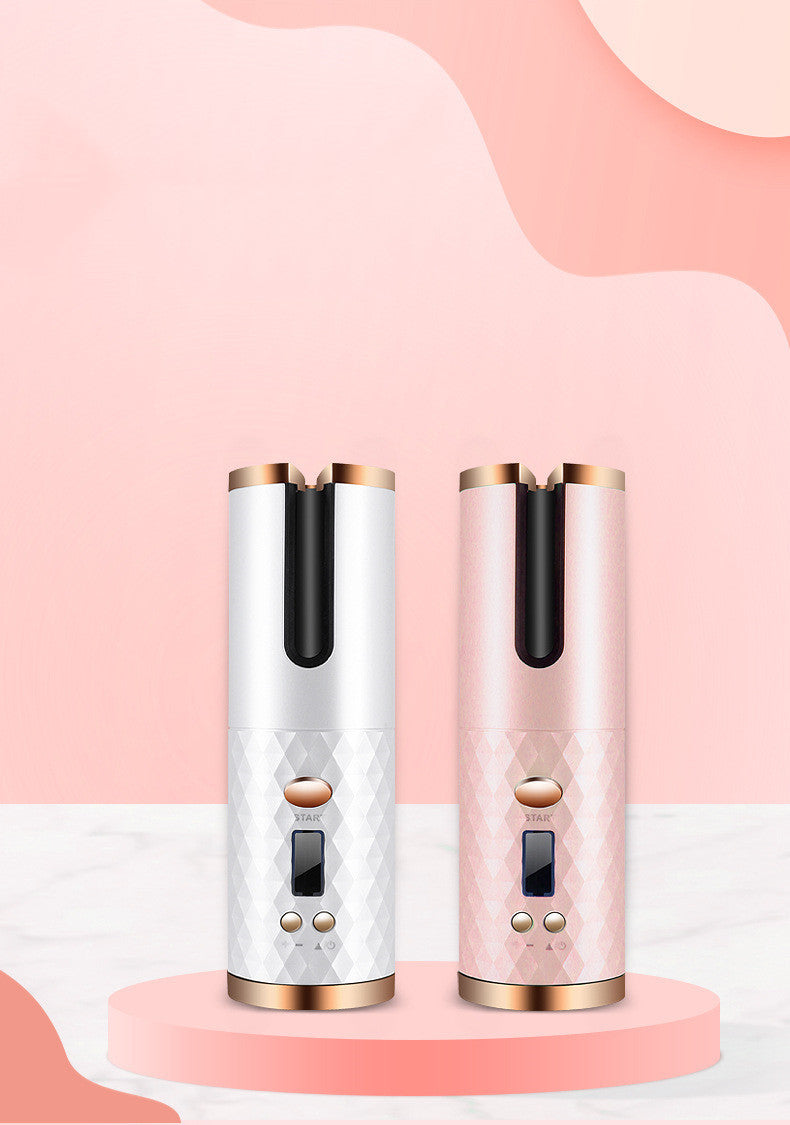Rechargeable Automatic Hair Curler – Portable Ceramic Curling Iron