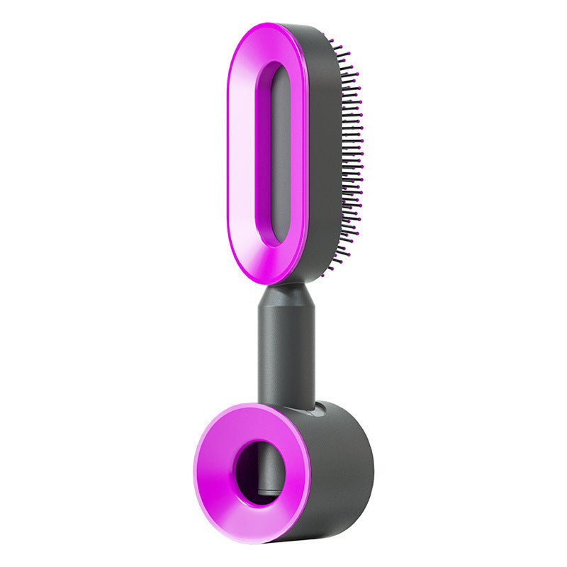 Self-Cleaning Hair Brush for Women – One-Key Cleaning Hair Loss Airbag Massage Comb