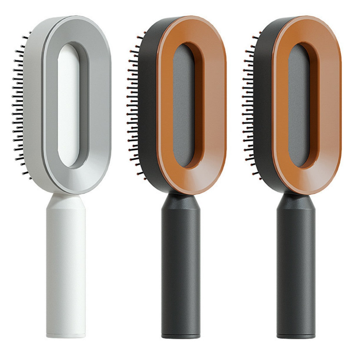 Self-Cleaning Hair Brush for Women – One-Key Cleaning Hair Loss Airbag Massage Comb