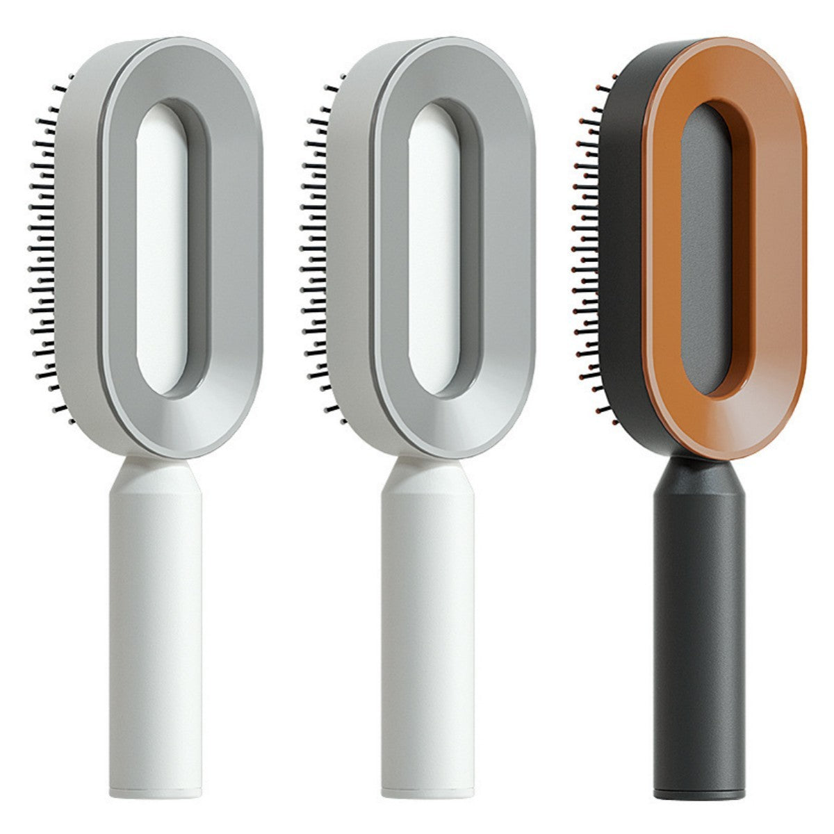 Self-Cleaning Hair Brush for Women – One-Key Cleaning Hair Loss Airbag Massage Comb