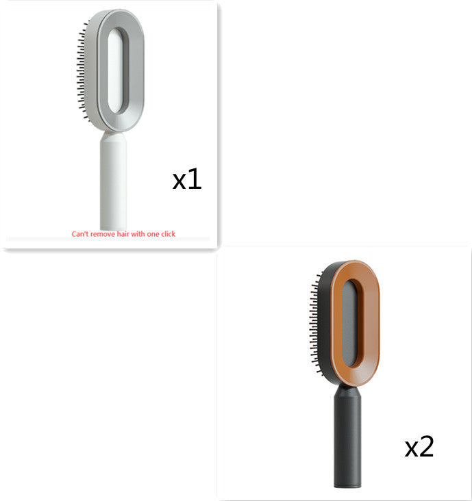 Self-Cleaning Hair Brush for Women – One-Key Cleaning Hair Loss Airbag Massage Comb