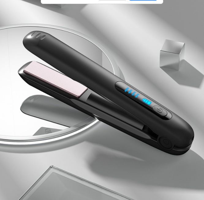 Wireless Hair Straightener Flat Iron 2-in-1 Roller