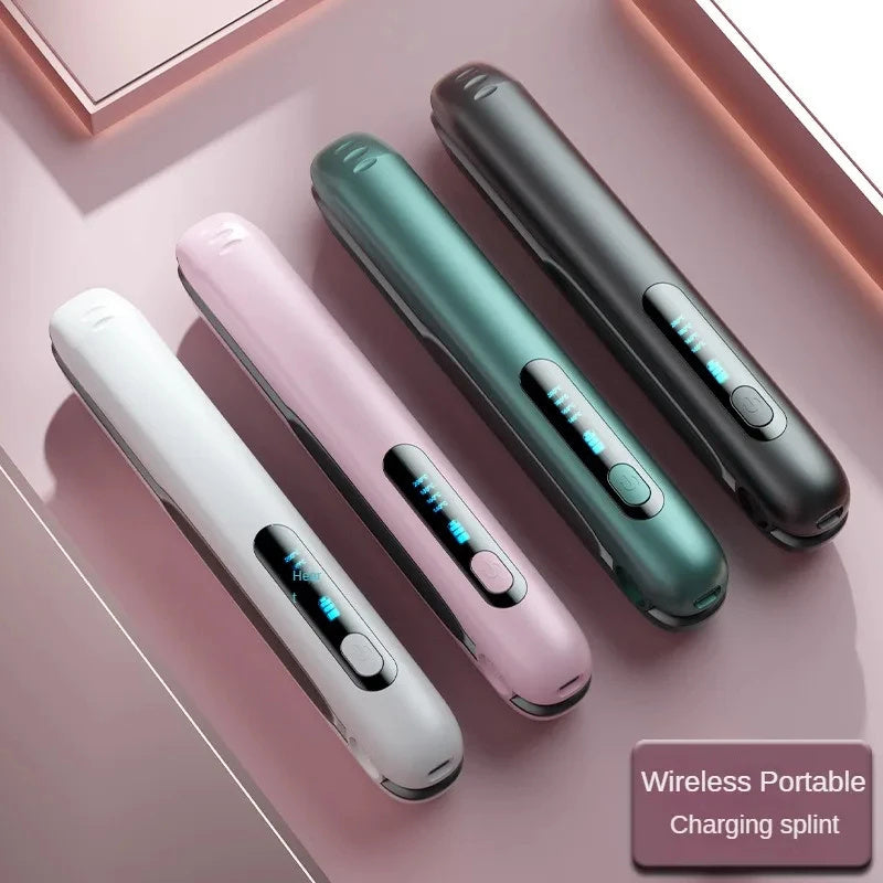 Wireless Hair Straightener Flat Iron 2-in-1 Roller