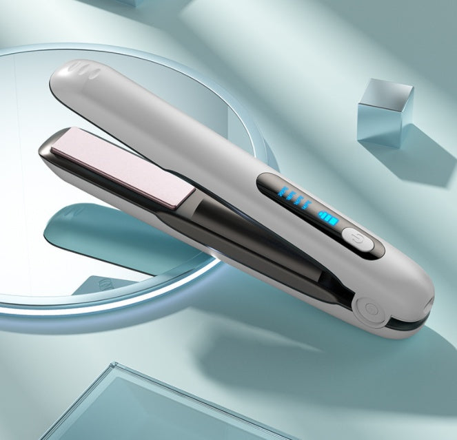Wireless Hair Straightener Flat Iron 2-in-1 Roller