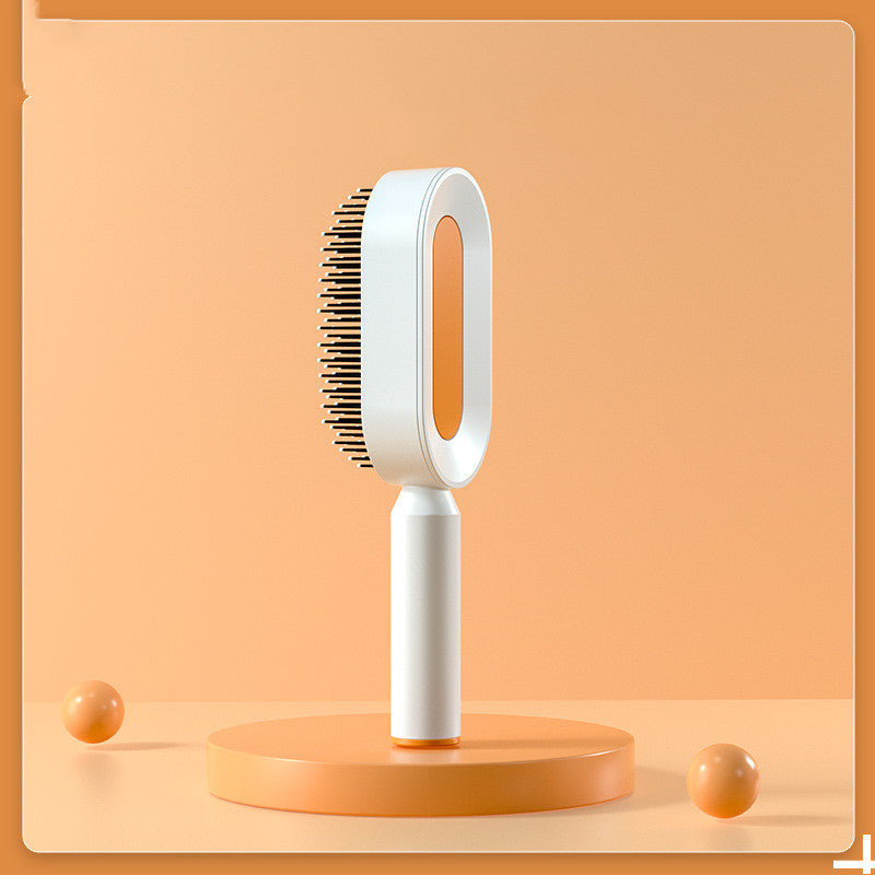 Self-Cleaning Hair Brush for Women – One-Key Cleaning Hair Loss Airbag Massage Comb