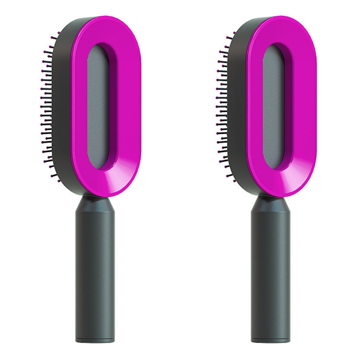 Self-Cleaning Hair Brush for Women – One-Key Cleaning Hair Loss Airbag Massage Comb