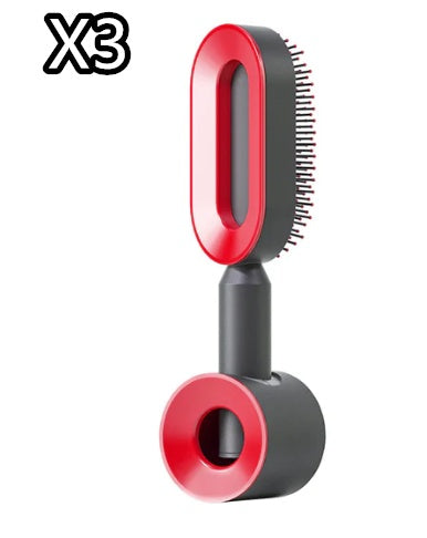 Self-Cleaning Hair Brush for Women – One-Key Cleaning Hair Loss Airbag Massage Comb