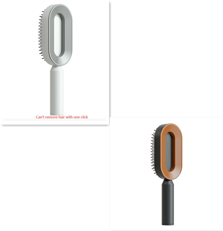Self-Cleaning Hair Brush for Women – One-Key Cleaning Hair Loss Airbag Massage Comb
